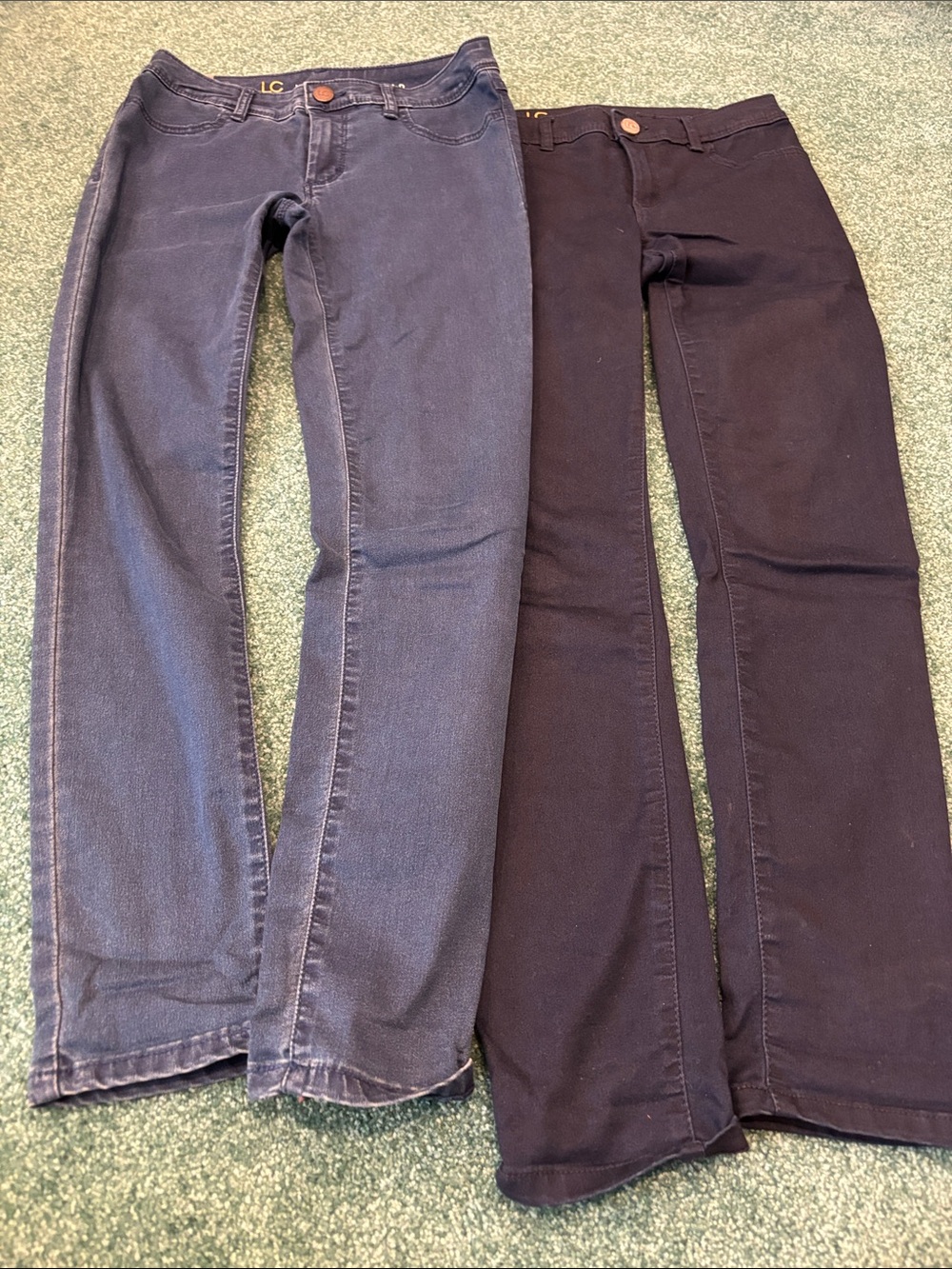 LC Lauren Conrad Size 4 Jeggings Bundle Dark Wash & Medium Wash Jeans